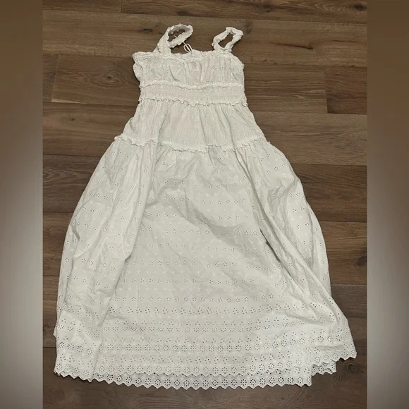 Doen x GAP white eyelet dress size m - Picture 7 of 8